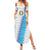 Guatemala Football Custom Summer Maxi Dress Go Los Chapines White Pattern
