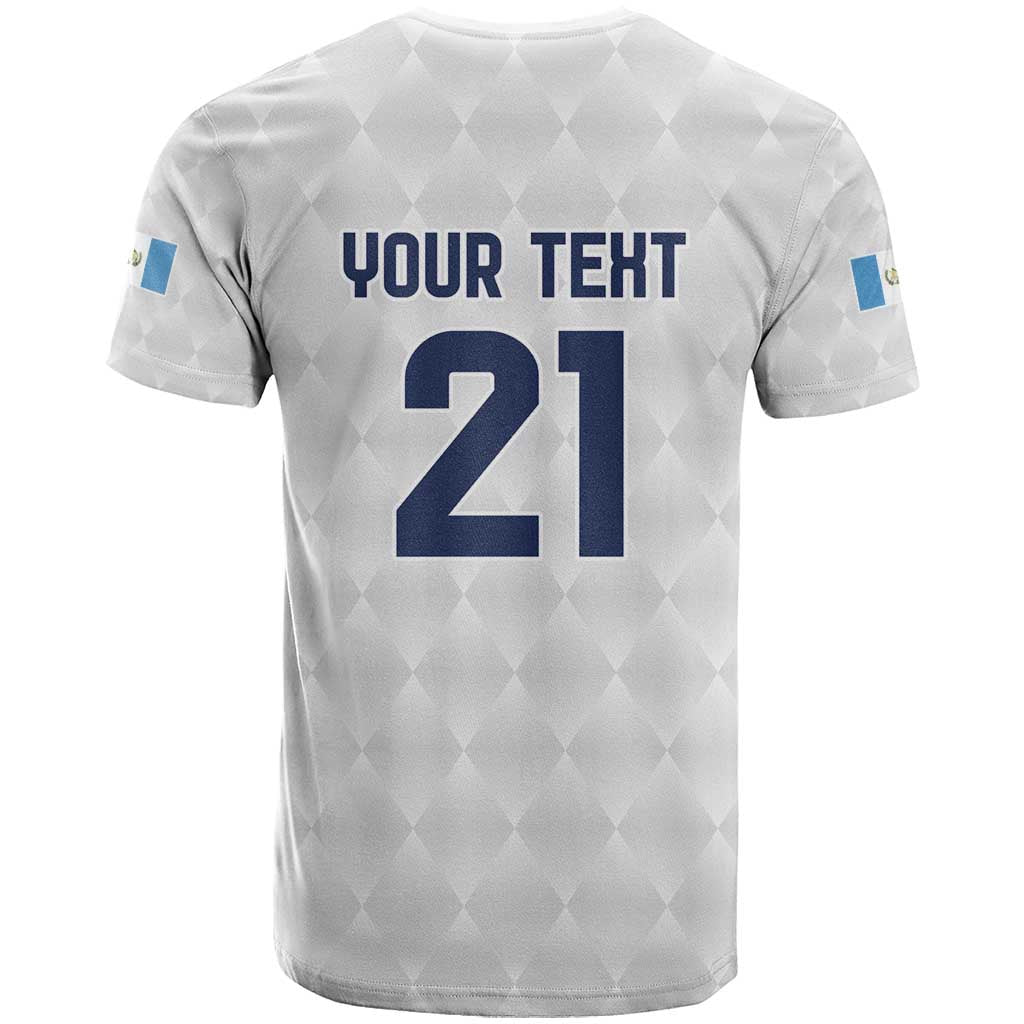 Guatemala Football Custom T Shirt Go Los Chapines White Pattern