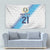 Guatemala Football Custom Tapestry Go Los Chapines White Pattern