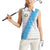 Guatemala Football Custom Women Sleeveless Polo Shirt Go Los Chapines White Pattern