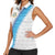 Guatemala Football Custom Women Sleeveless Polo Shirt Go Los Chapines White Pattern