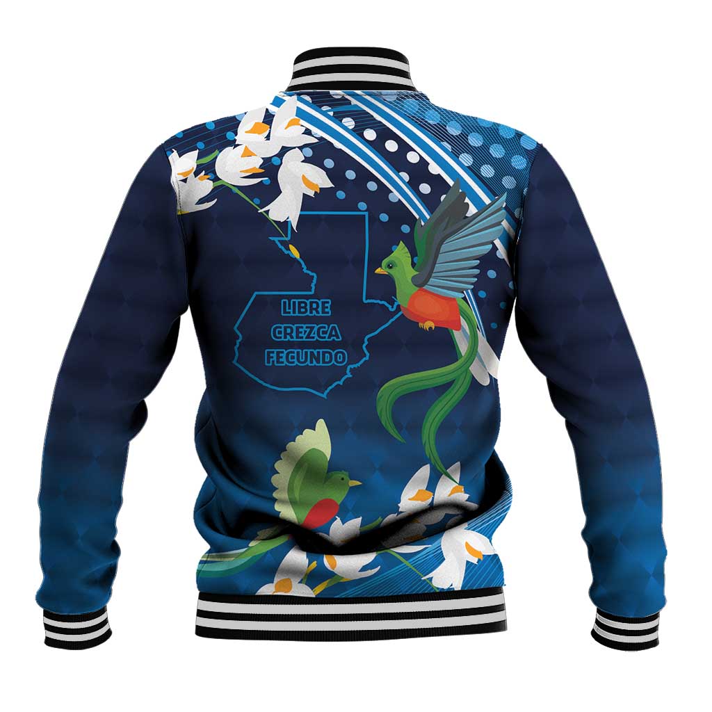 Guatemala Quetzal Bird Baseball Jacket Libre Crezca Fecundo