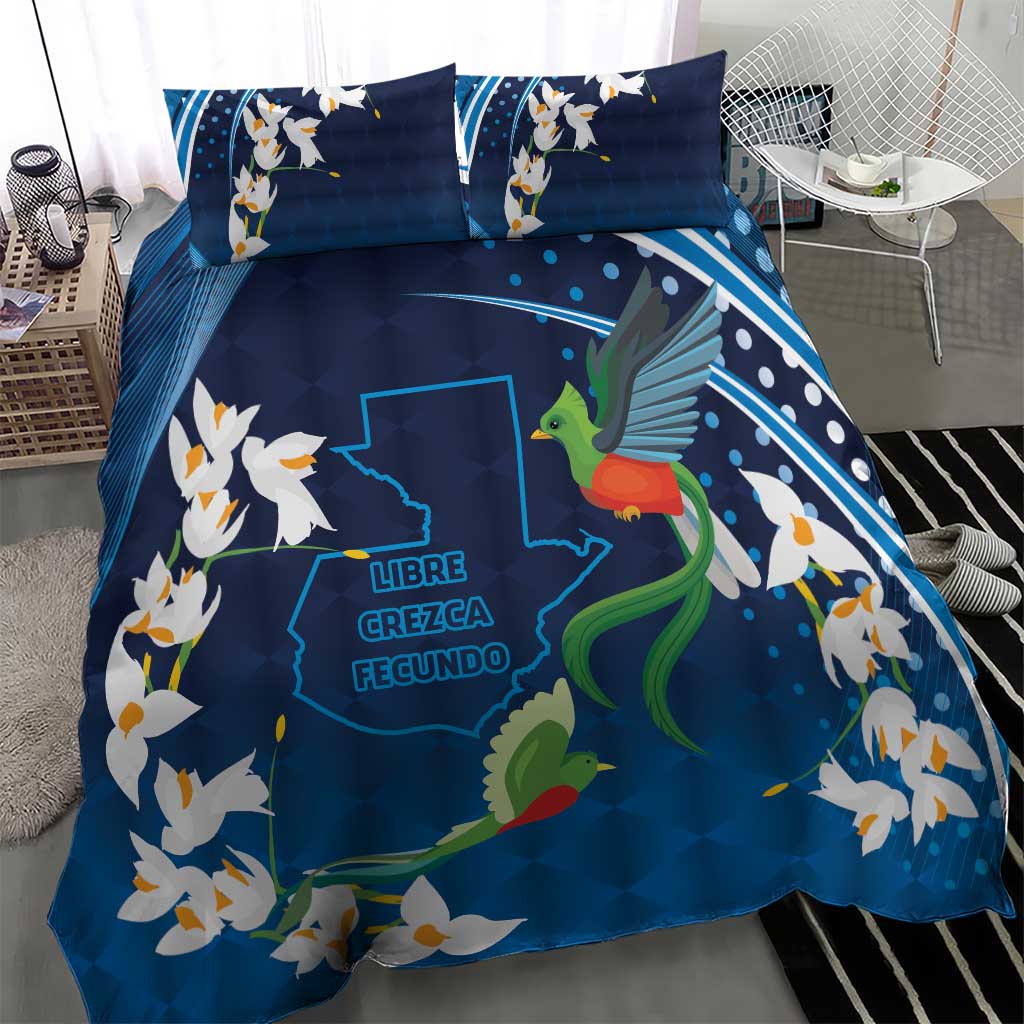 Guatemala Quetzal Bird Bedding Set Libre Crezca Fecundo