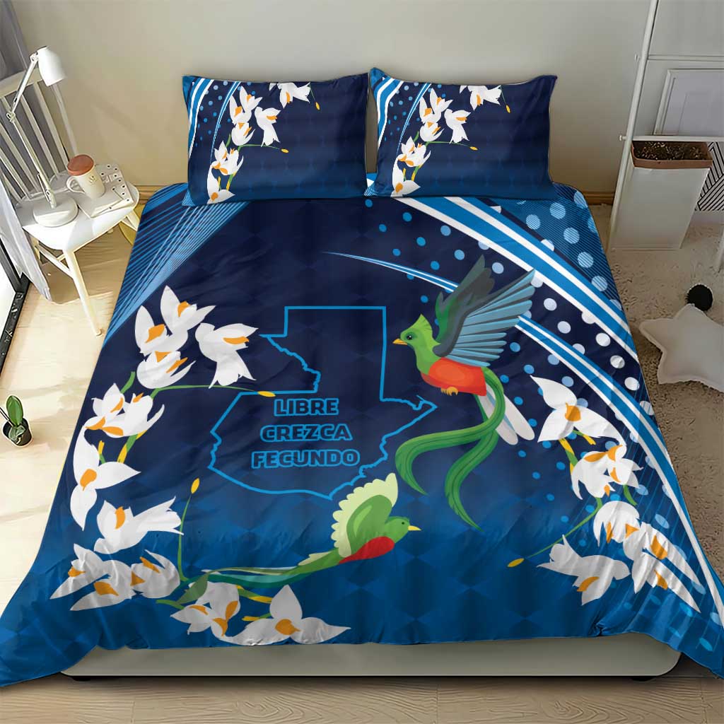 Guatemala Quetzal Bird Bedding Set Libre Crezca Fecundo