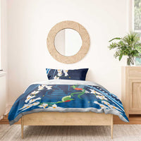 Guatemala Quetzal Bird Bedding Set Libre Crezca Fecundo