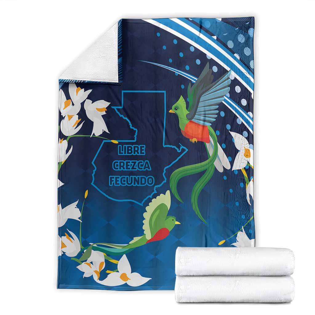 Guatemala Quetzal Bird Blanket Libre Crezca Fecundo