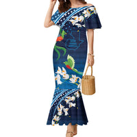 Guatemala Quetzal Bird Family Matching Mermaid Dress and Hawaiian Shirt Libre Crezca Fecundo