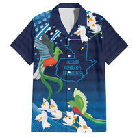 Guatemala Quetzal Bird Family Matching Off Shoulder Maxi Dress and Hawaiian Shirt Libre Crezca Fecundo
