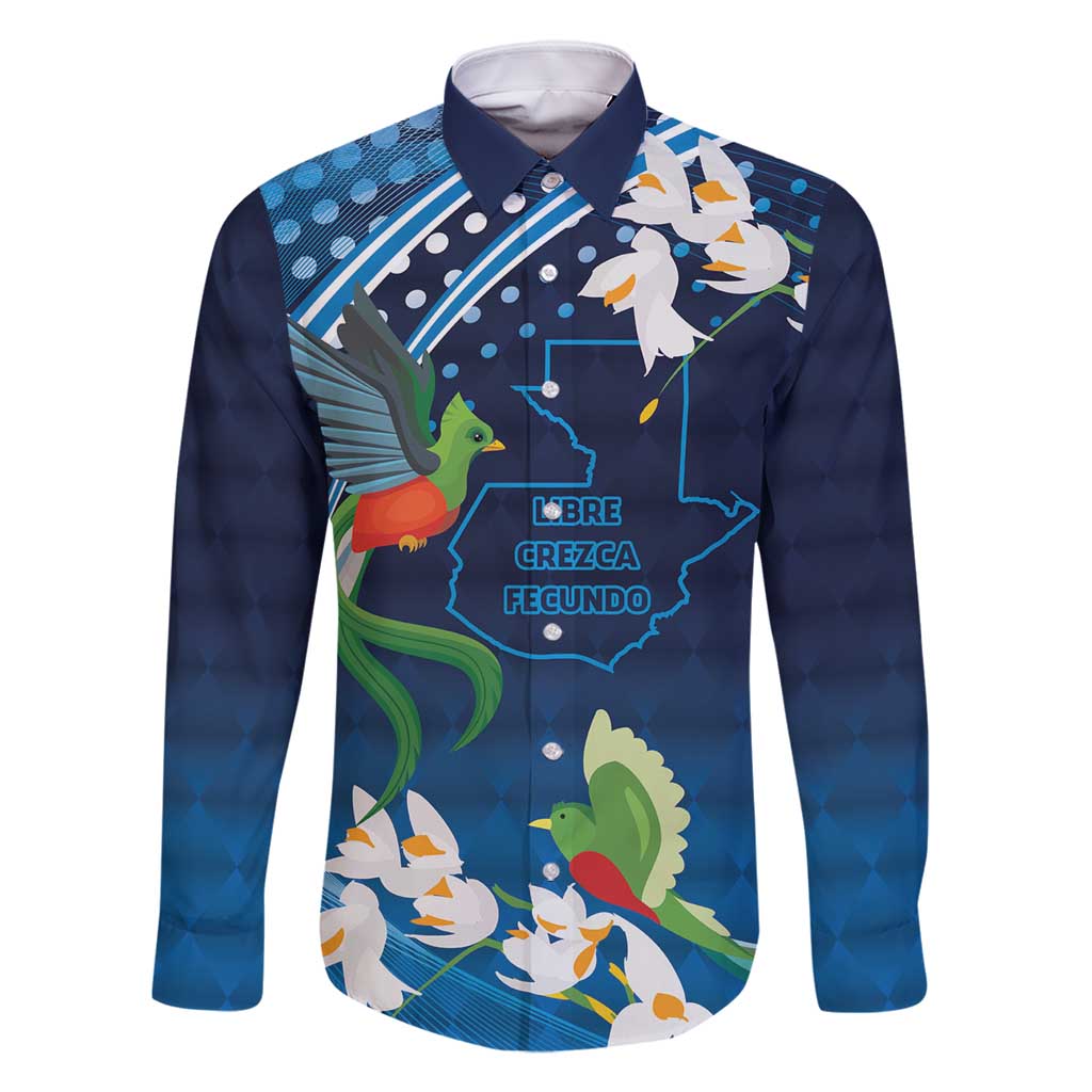 Guatemala Quetzal Bird Family Matching Summer Maxi Dress and Hawaiian Shirt Libre Crezca Fecundo