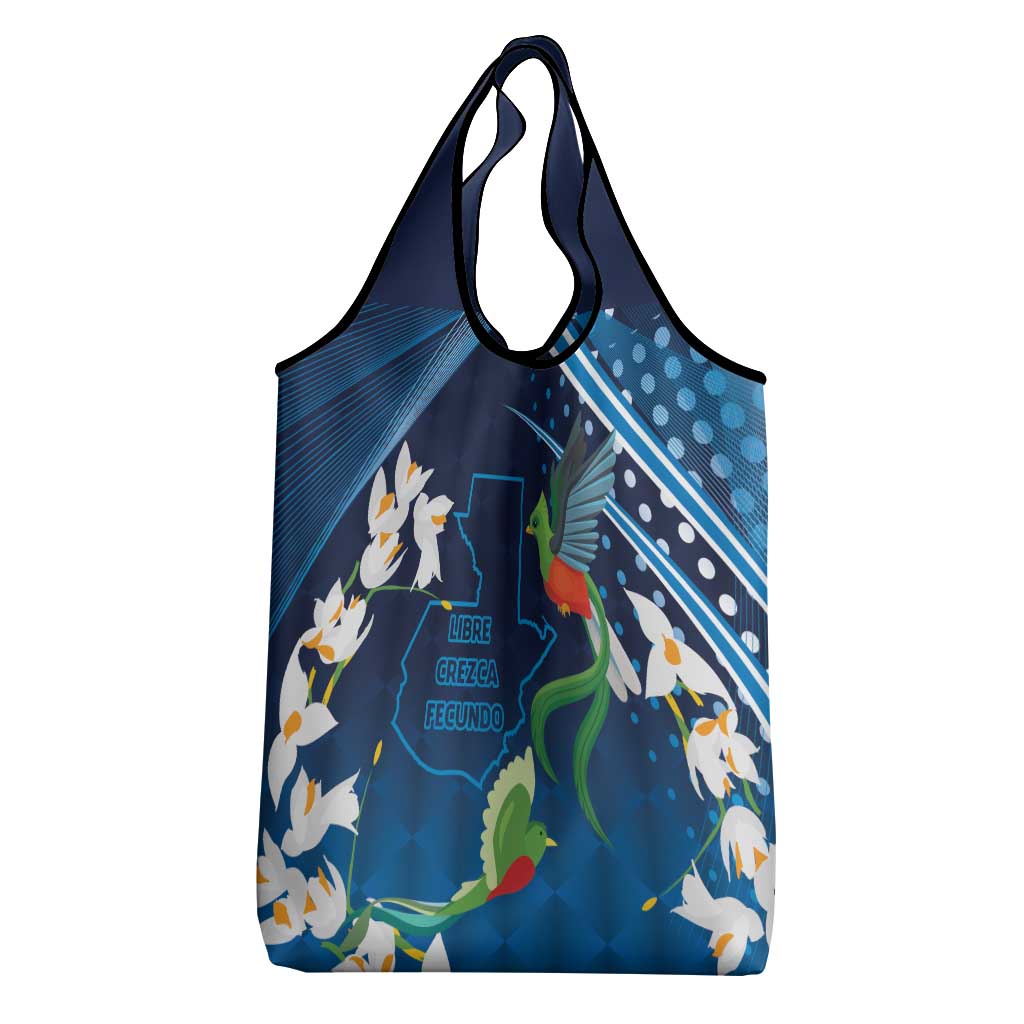 Guatemala Quetzal Bird Grocery Bag Libre Crezca Fecundo