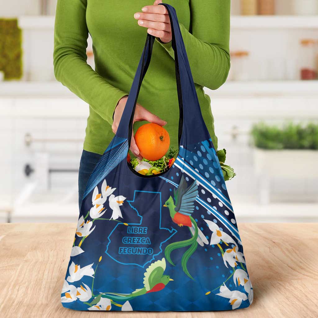 Guatemala Quetzal Bird Grocery Bag Libre Crezca Fecundo