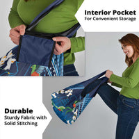 Guatemala Quetzal Bird Grocery Bag Libre Crezca Fecundo