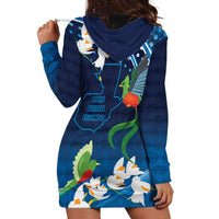 Guatemala Quetzal Bird Hoodie Dress Libre Crezca Fecundo