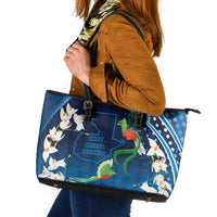 Guatemala Quetzal Bird Leather Tote Bag Libre Crezca Fecundo