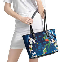 Guatemala Quetzal Bird Leather Tote Bag Libre Crezca Fecundo