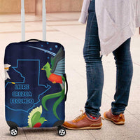 Guatemala Quetzal Bird Luggage Cover Libre Crezca Fecundo