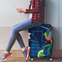 Guatemala Quetzal Bird Luggage Cover Libre Crezca Fecundo