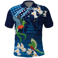 Guatemala Quetzal Bird Polo Shirt Libre Crezca Fecundo