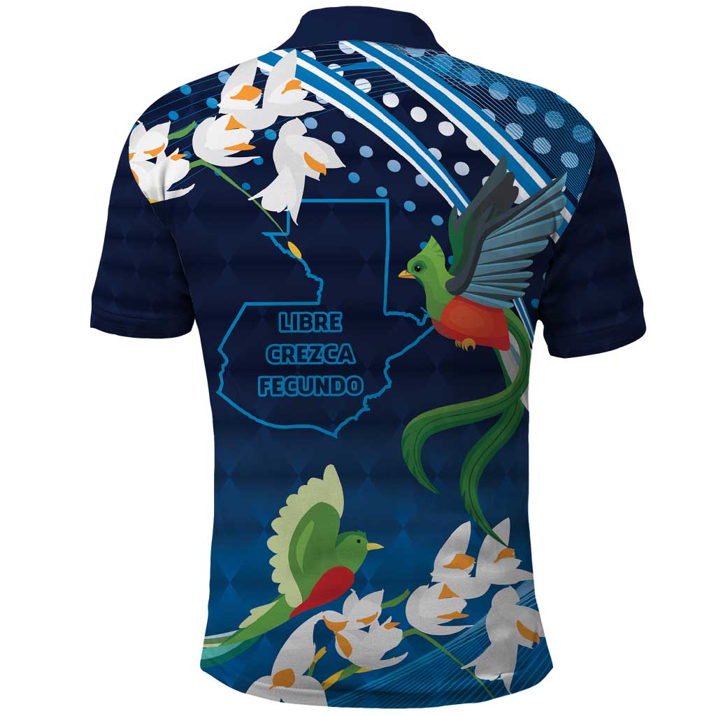 Guatemala Quetzal Bird Polo Shirt Libre Crezca Fecundo