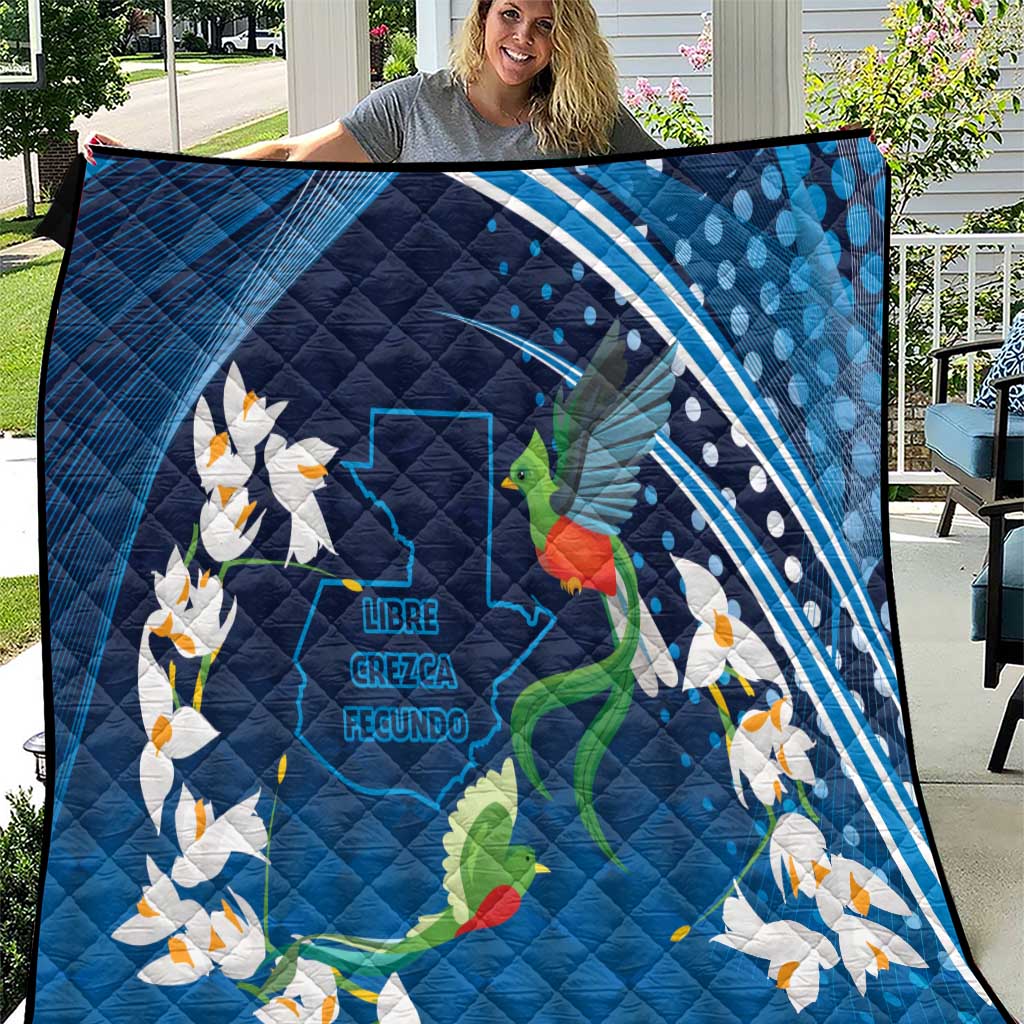 Guatemala Quetzal Bird Quilt Libre Crezca Fecundo