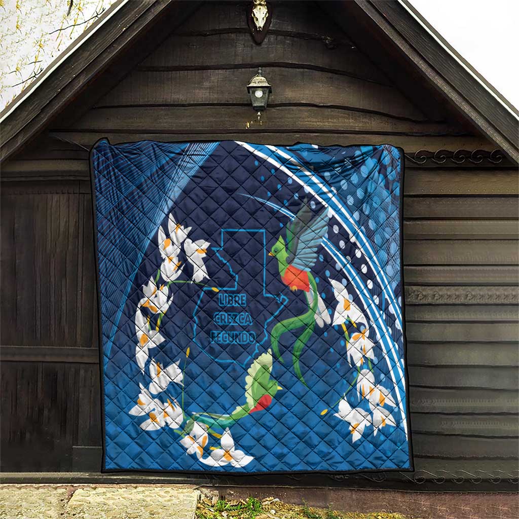 Guatemala Quetzal Bird Quilt Libre Crezca Fecundo