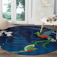 Guatemala Quetzal Bird Round Carpet Libre Crezca Fecundo