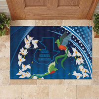 Guatemala Quetzal Bird Rubber Doormat Libre Crezca Fecundo