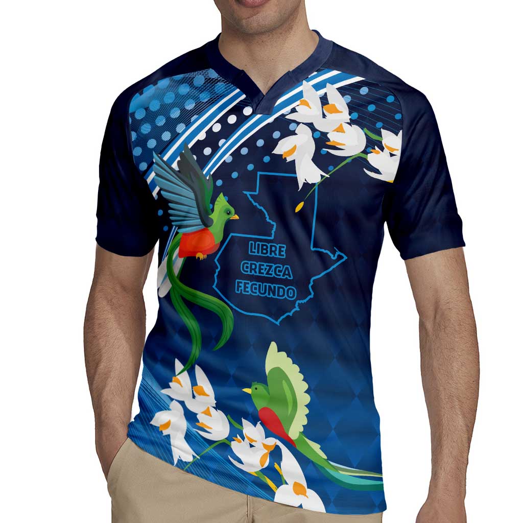 Guatemala Quetzal Bird Rugby Jersey Libre Crezca Fecundo