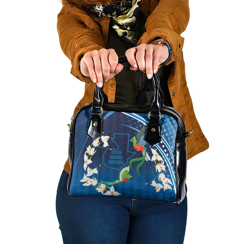 Guatemala Quetzal Bird Shoulder Handbag Libre Crezca Fecundo
