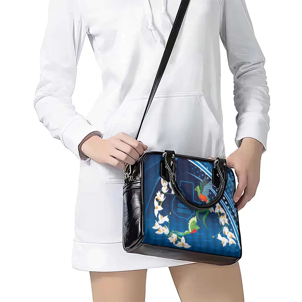 Guatemala Quetzal Bird Shoulder Handbag Libre Crezca Fecundo