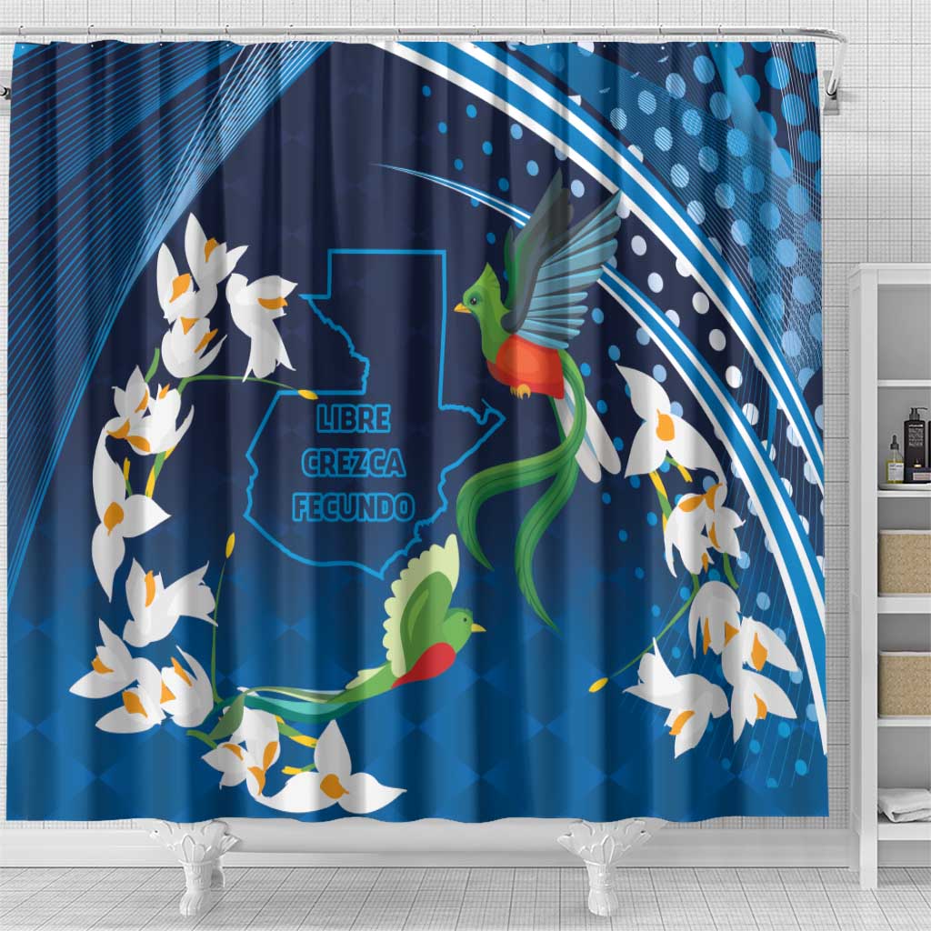 Guatemala Quetzal Bird Shower Curtain Libre Crezca Fecundo