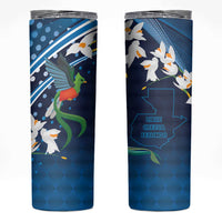 Guatemala Quetzal Bird Skinny Tumbler Libre Crezca Fecundo