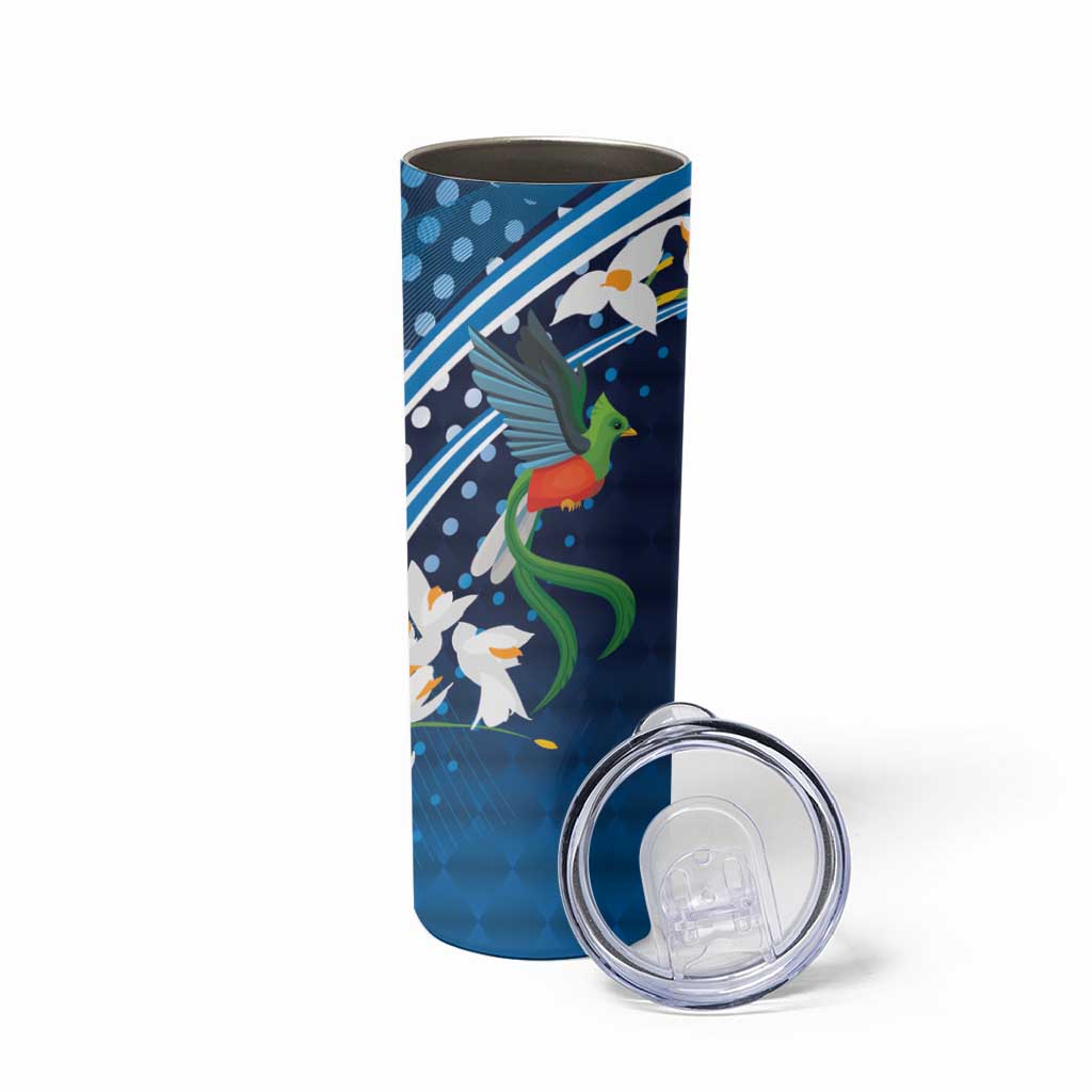 Guatemala Quetzal Bird Skinny Tumbler Libre Crezca Fecundo