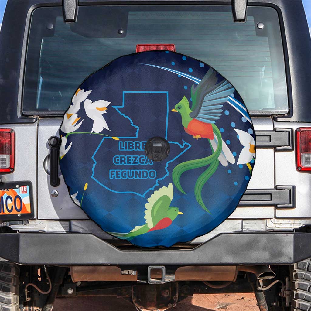 Guatemala Quetzal Bird Spare Tire Cover Libre Crezca Fecundo