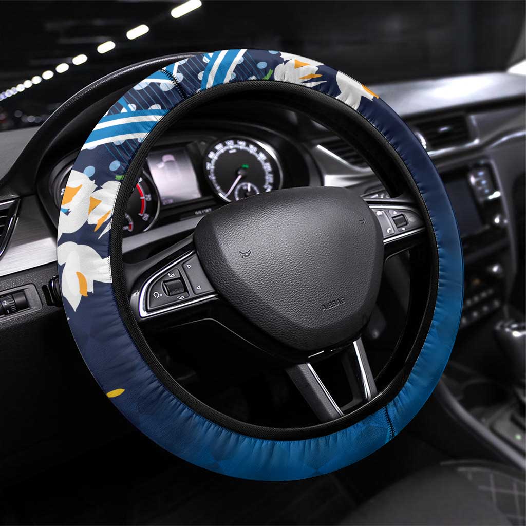 Guatemala Quetzal Bird Steering Wheel Cover Libre Crezca Fecundo