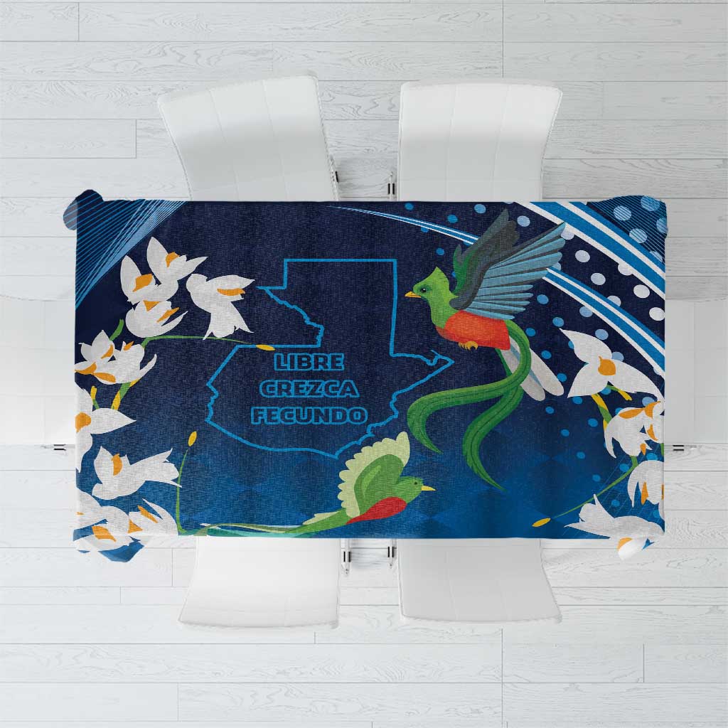 Guatemala Quetzal Bird Tablecloth Libre Crezca Fecundo