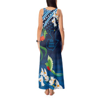 Guatemala Quetzal Bird Tank Maxi Dress Libre Crezca Fecundo