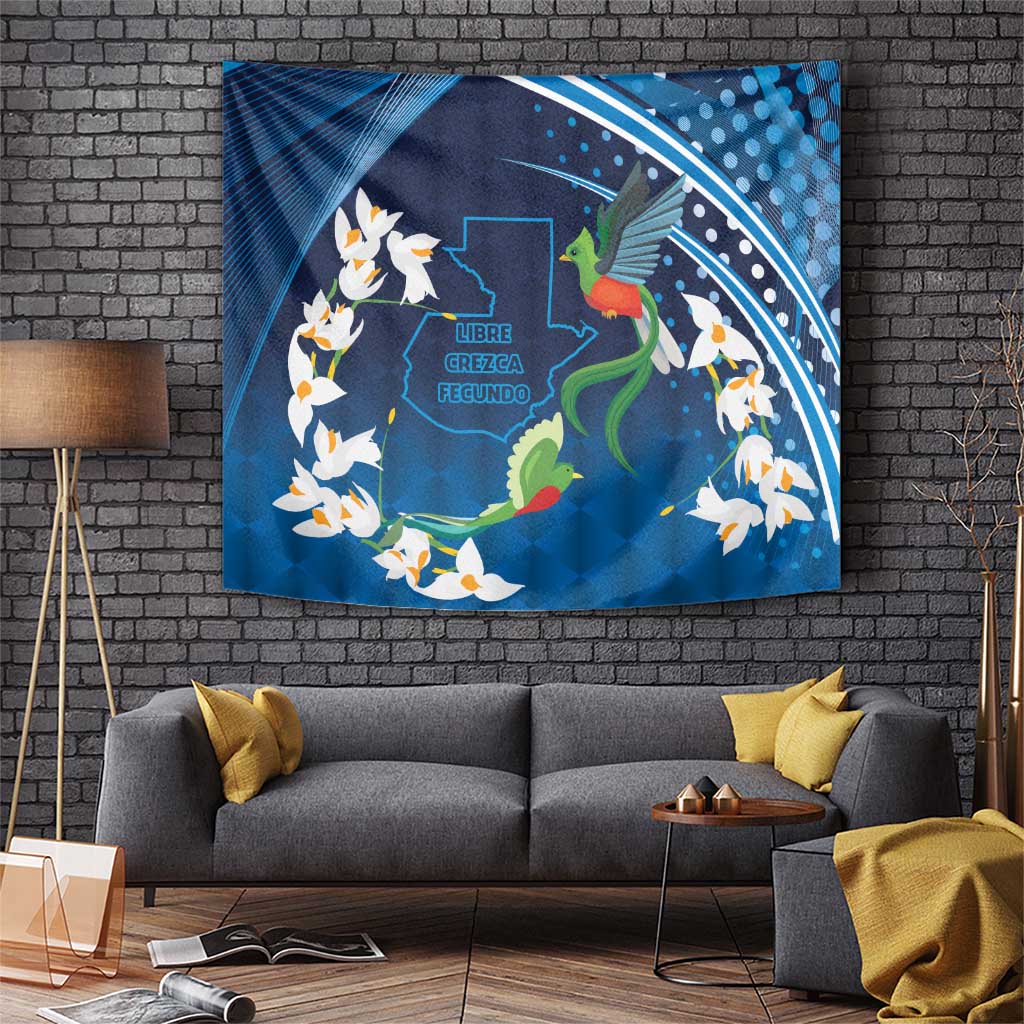 Guatemala Quetzal Bird Tapestry Libre Crezca Fecundo