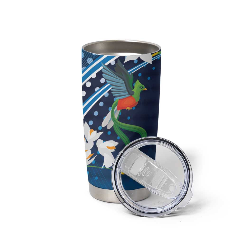 Guatemala Quetzal Bird Tumbler Cup Libre Crezca Fecundo
