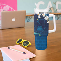 Guatemala Quetzal Bird Tumbler With Handle Libre Crezca Fecundo