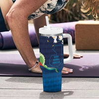 Guatemala Quetzal Bird Tumbler With Handle Libre Crezca Fecundo