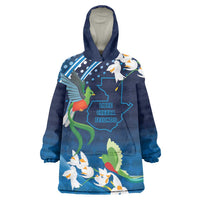 Guatemala Quetzal Bird Wearable Blanket Hoodie Libre Crezca Fecundo