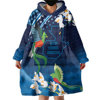 Guatemala Quetzal Bird Wearable Blanket Hoodie Libre Crezca Fecundo
