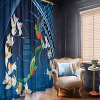 Guatemala Quetzal Bird Window Curtain Libre Crezca Fecundo