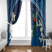 Guatemala Quetzal Bird Window Curtain Libre Crezca Fecundo