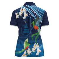 Guatemala Quetzal Bird Women Polo Shirt Libre Crezca Fecundo