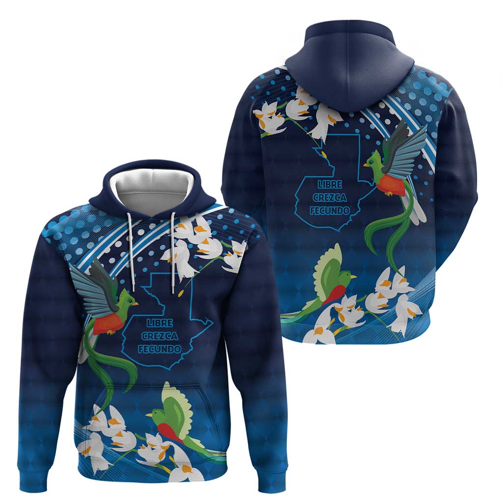 Guatemala Quetzal Bird Zip Hoodie Libre Crezca Fecundo