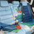 Guatemala Quetzal Bird Back Car Seat Cover Monja Blanca Flowers
