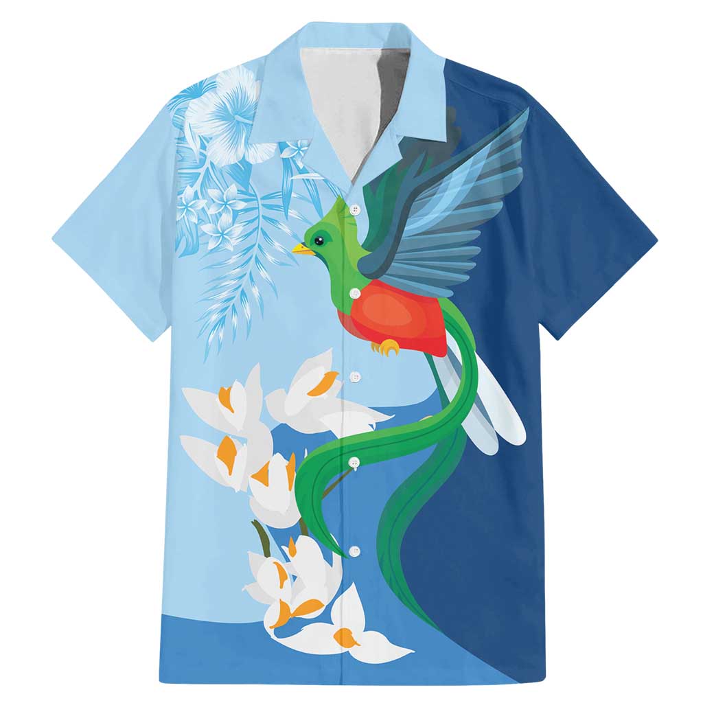 Guatemala Quetzal Bird Family Matching Mermaid Dress and Hawaiian Shirt Monja Blanca Flowers