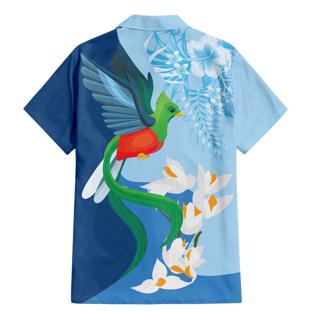 Guatemala Quetzal Bird Family Matching Mermaid Dress and Hawaiian Shirt Monja Blanca Flowers